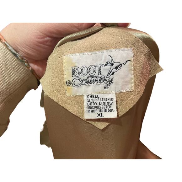 Vintage BOOT COUNTRY brown and satin reversible waist vest - Picture 3 of 3